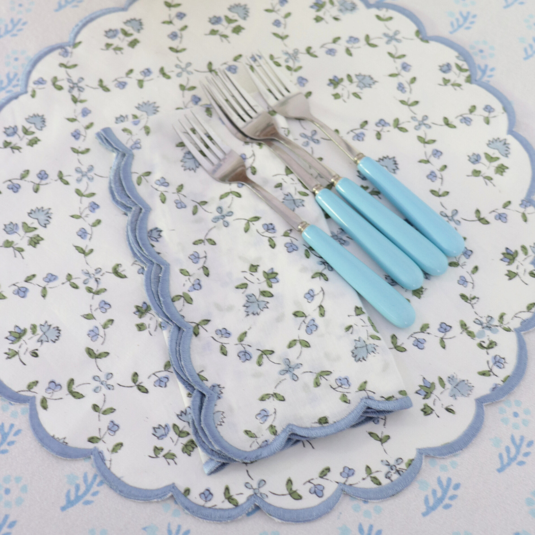 Blue cornflower placemat (set of two)