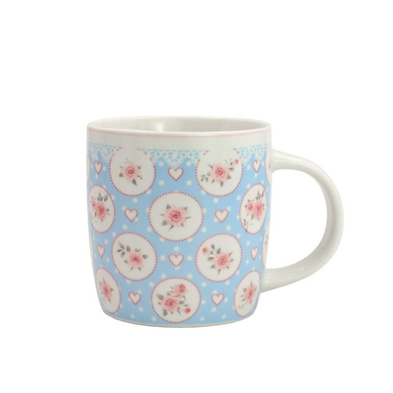 mug hearts and roses