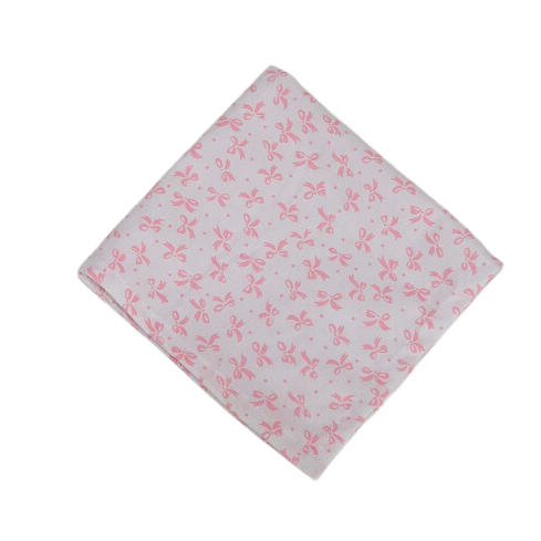 Pink Bow cotton napkin