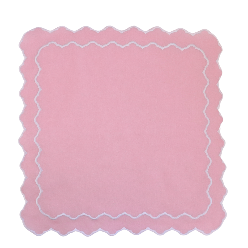 Pink Embroidered Placemat