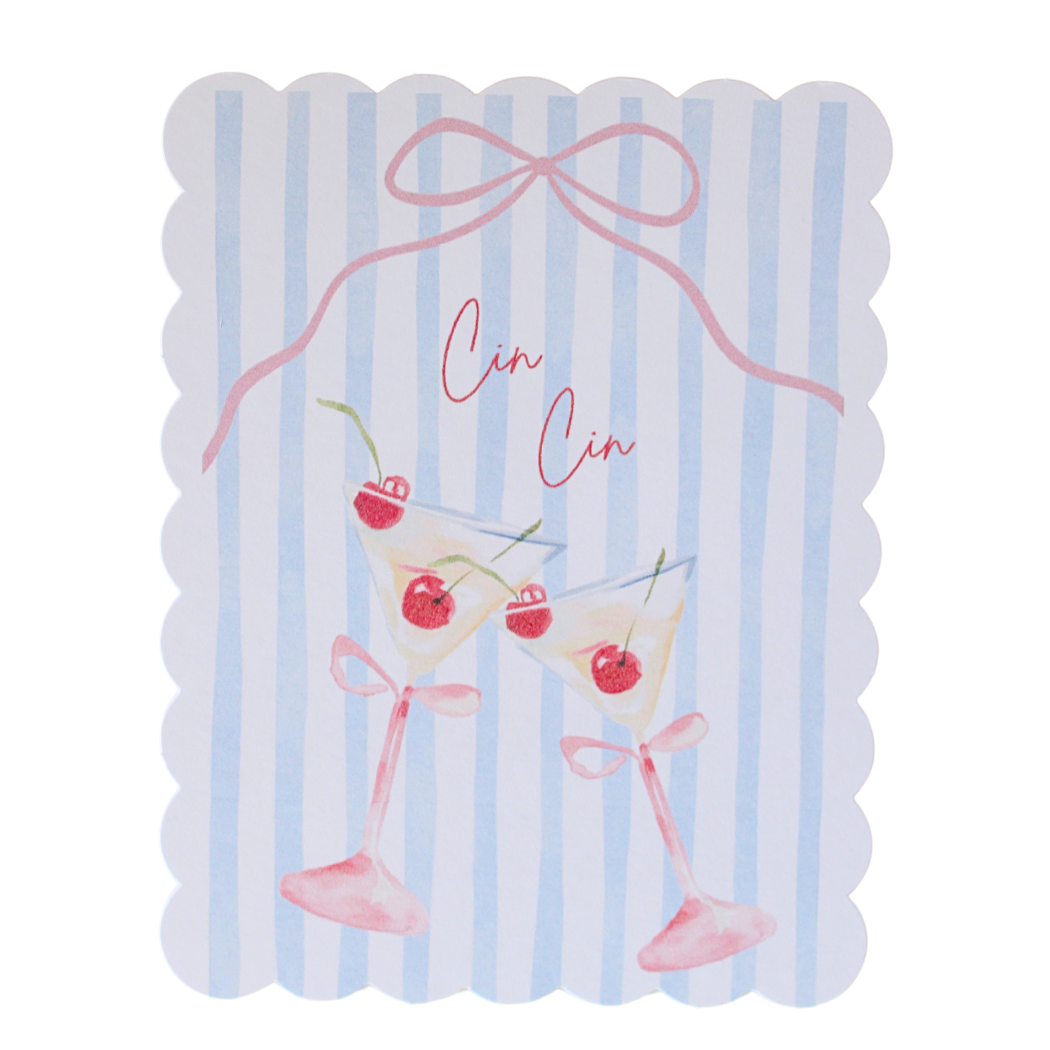 Scallop Menu/ place cards cards set of 4