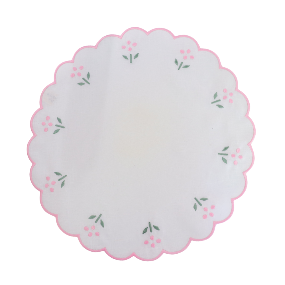 Scalloped Placemats ditsy floral