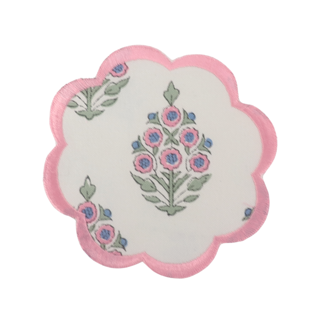 Scalloped edge coaster