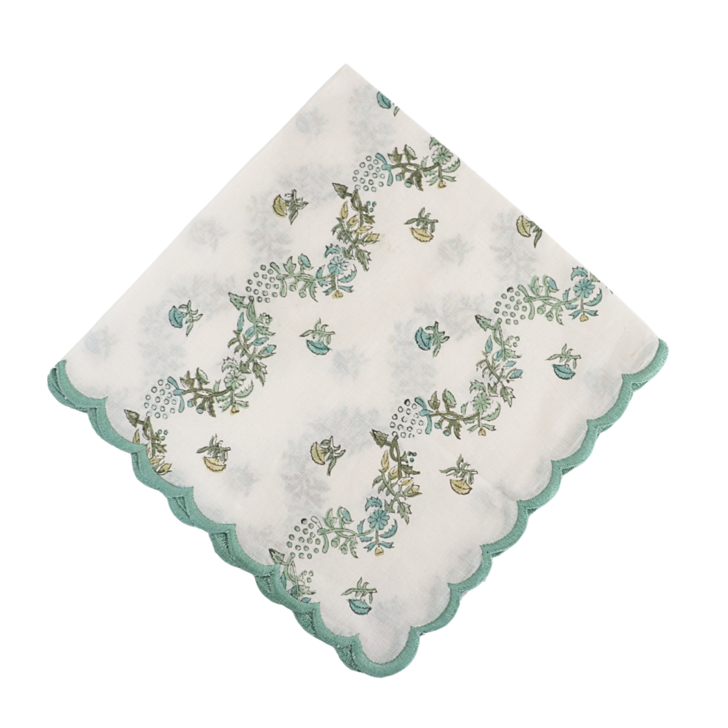 Trellis Green Napkin (set of two)