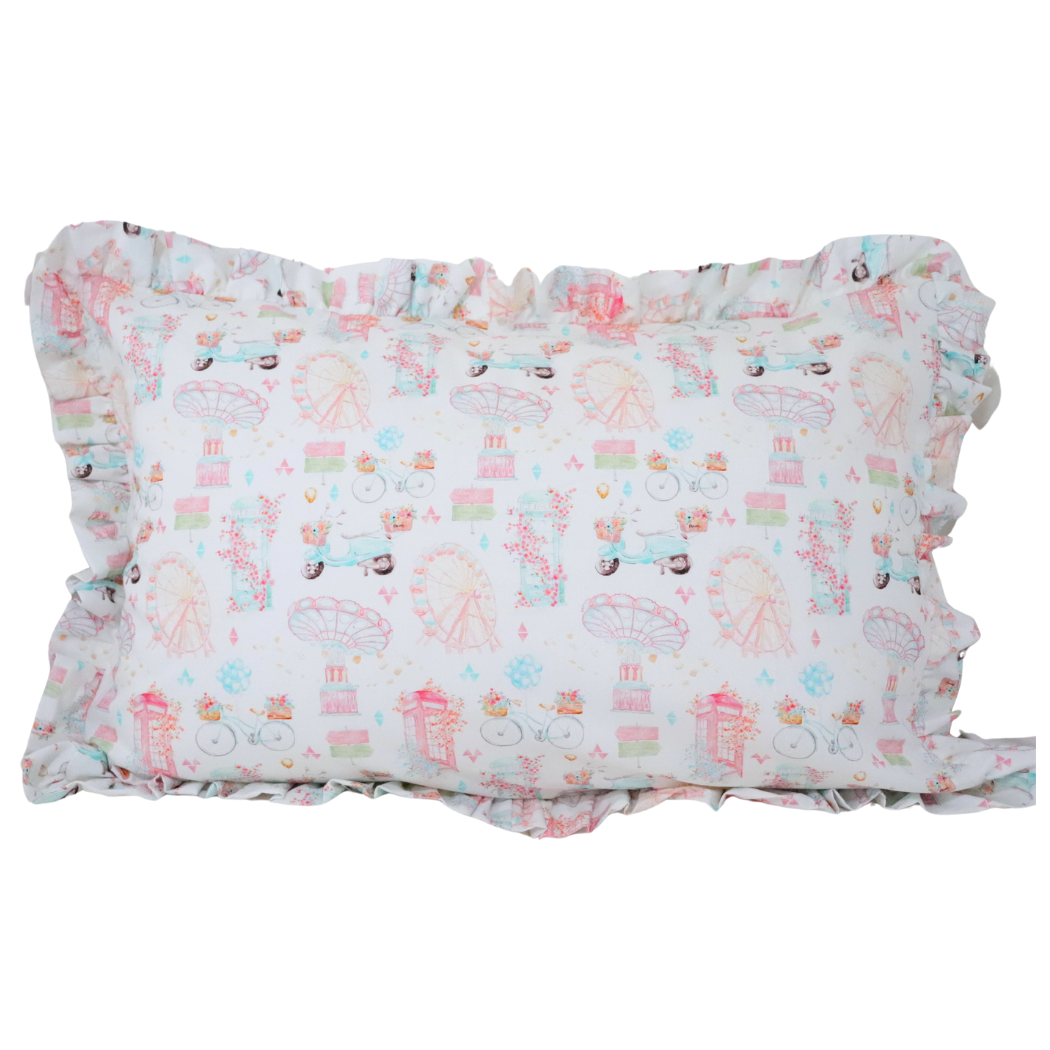 london frilly pillowcase
