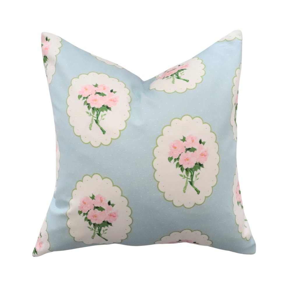 peony bouquet cushion cover