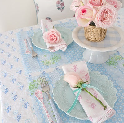 Placemats Blue Floral | prettyhomestyle.