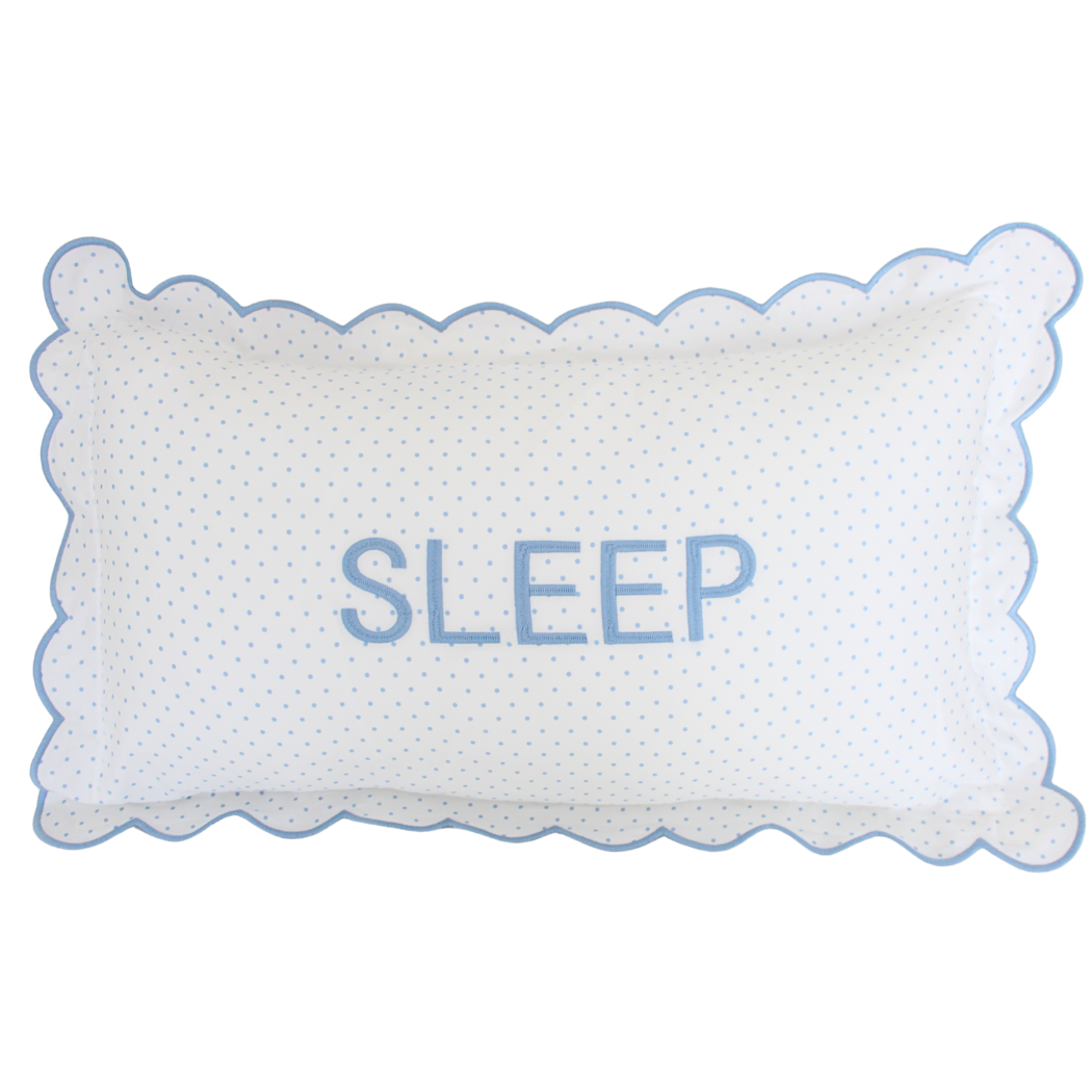 Sleep Embroidered Boudoir Pillow