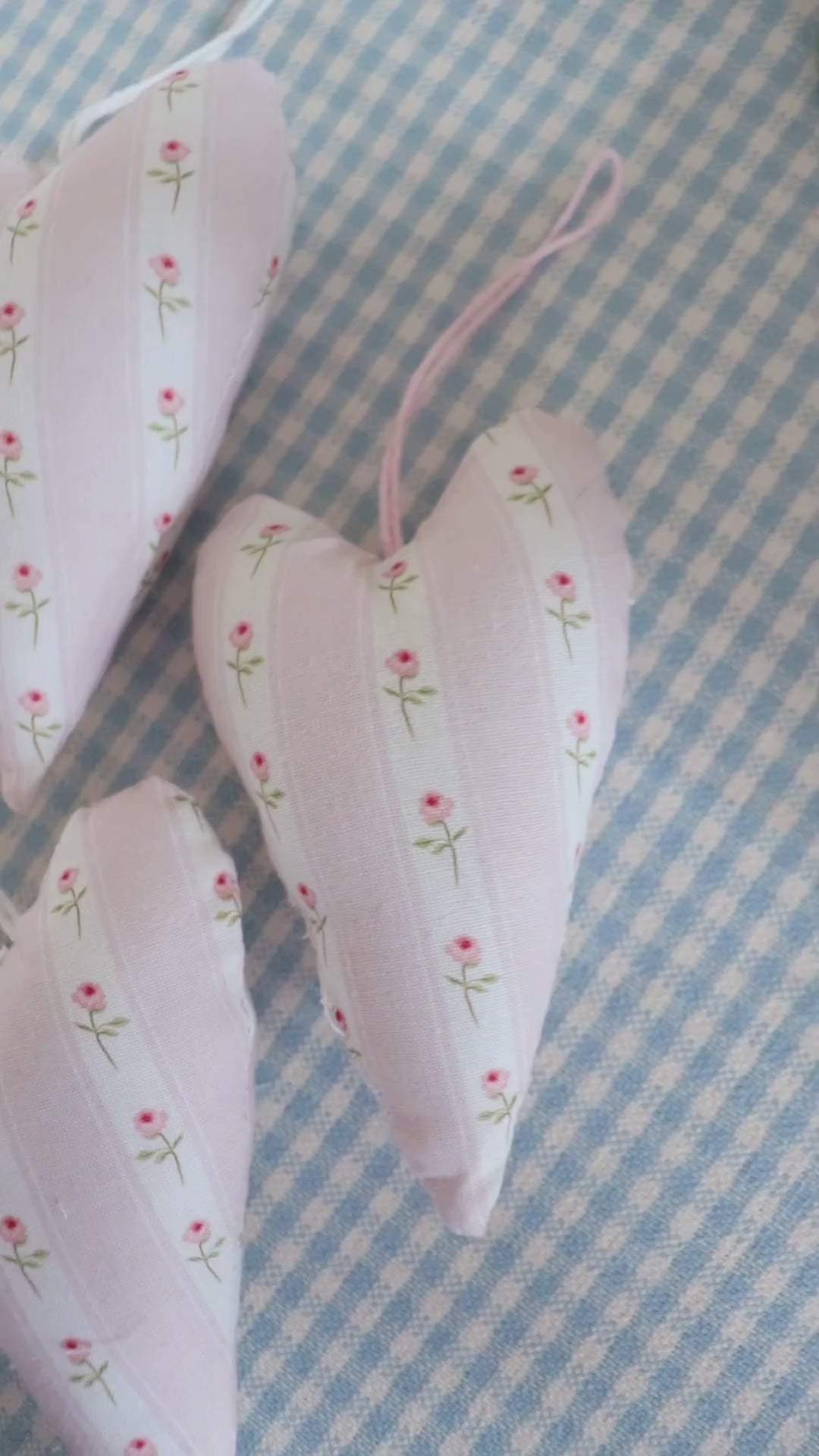 Fabric sweet heart Rosebud